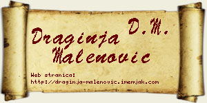Draginja Malenović vizit kartica
